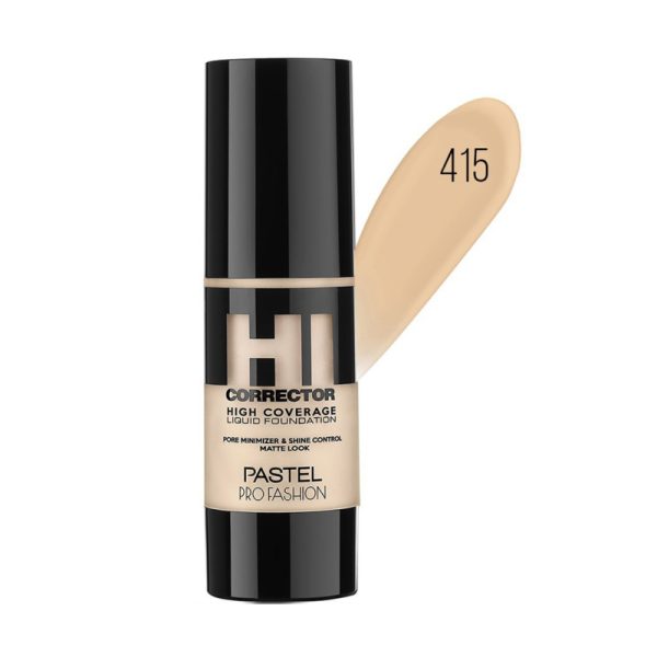 رنگ کرم پودر پاستل (Pastel) مدل High Coverage شماره 415