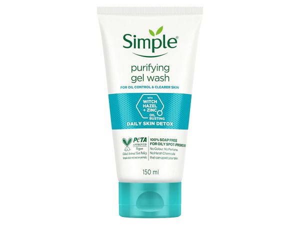 ژل شستشوی پوست چرب سیمپل مدل Purifying حجم 150 میل
