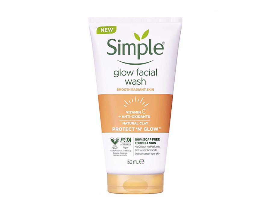 ژل شستشو صورت ویتامین C سیمپل Simple مدل گلو Glow حجم 150 میل