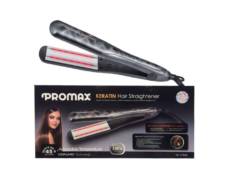 استفاده از اتو مو مادون قرمز مخصوص کراتین پرومکس (PROMAX) 5764K