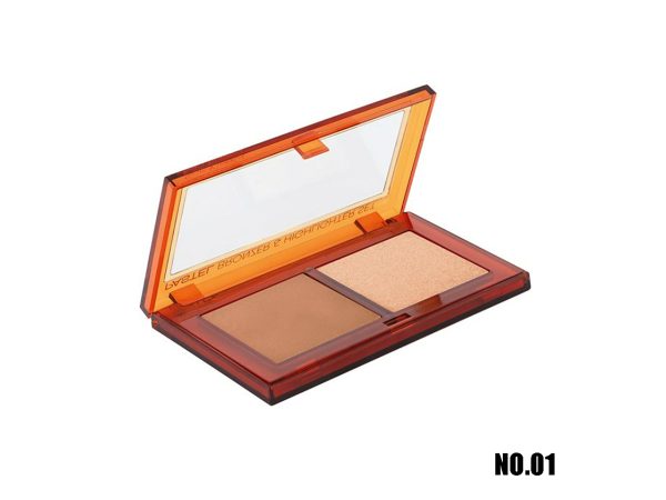 پالت برنزر و هایلایتر پاستل (PASTEL) مدل SUN KISSED شماره 01