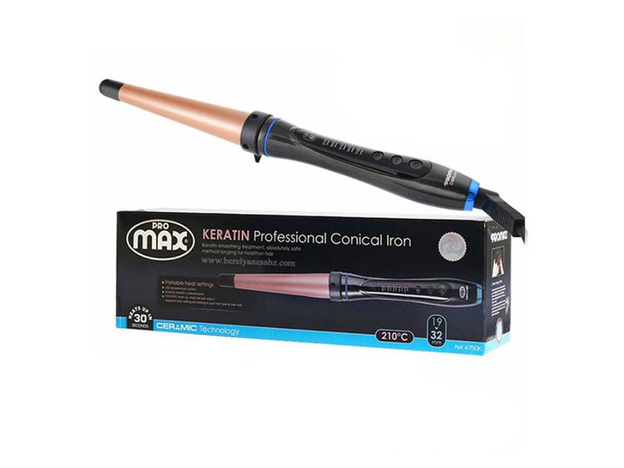 استفاده از فر کننده مو مخروطی پرومکس PROMAX سایز 19-32 مدل 4750K