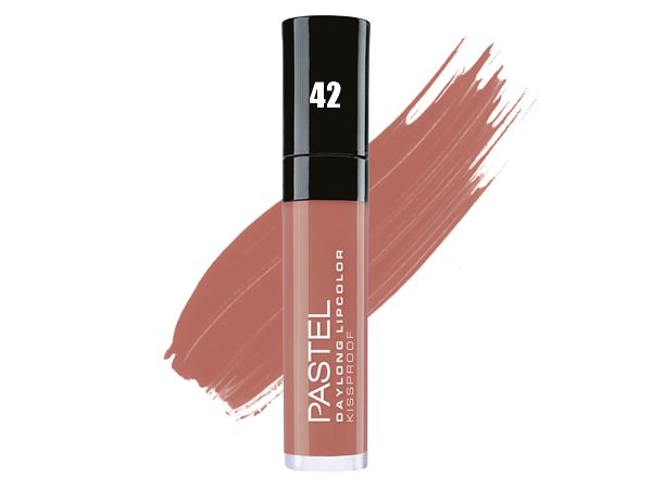 رنگ رژلب مایع پاستل (Pastel) مدل Daylong شماره 42