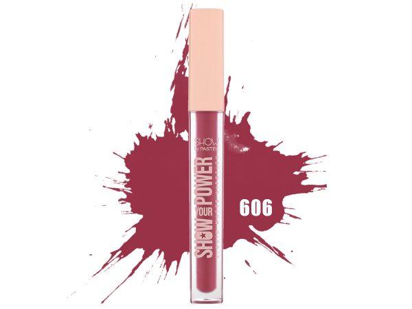 رنگ رژلب مایع پاستل (Pastel) مدل Show Your Power شماره 606