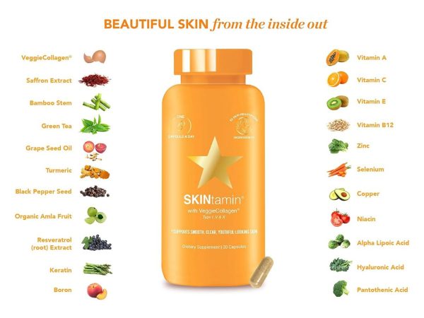 استفاده از کپسول مکمل پوست اسکین تامین (Skin Tamin)
